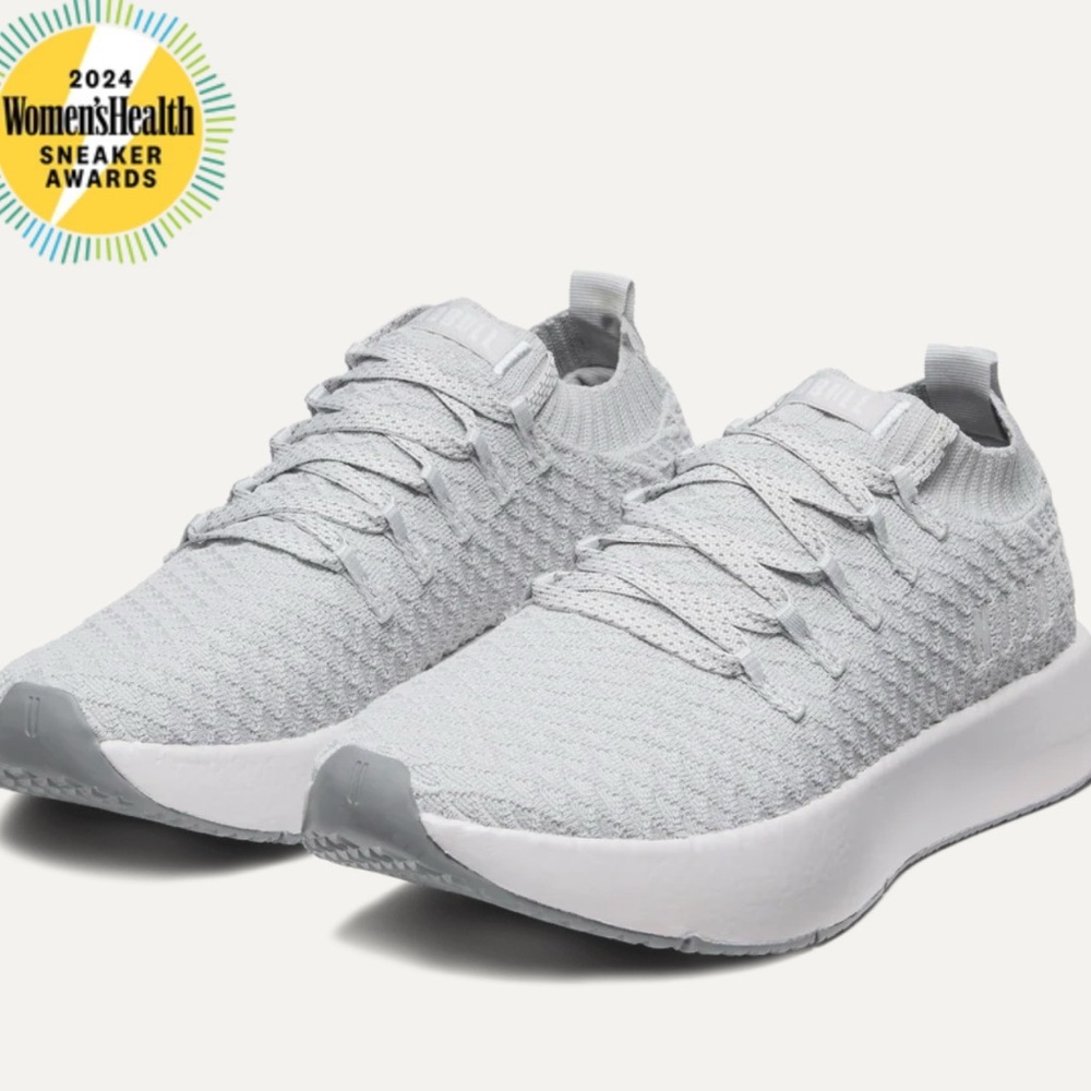 NOBULL Women's Gray Knit Sneakers